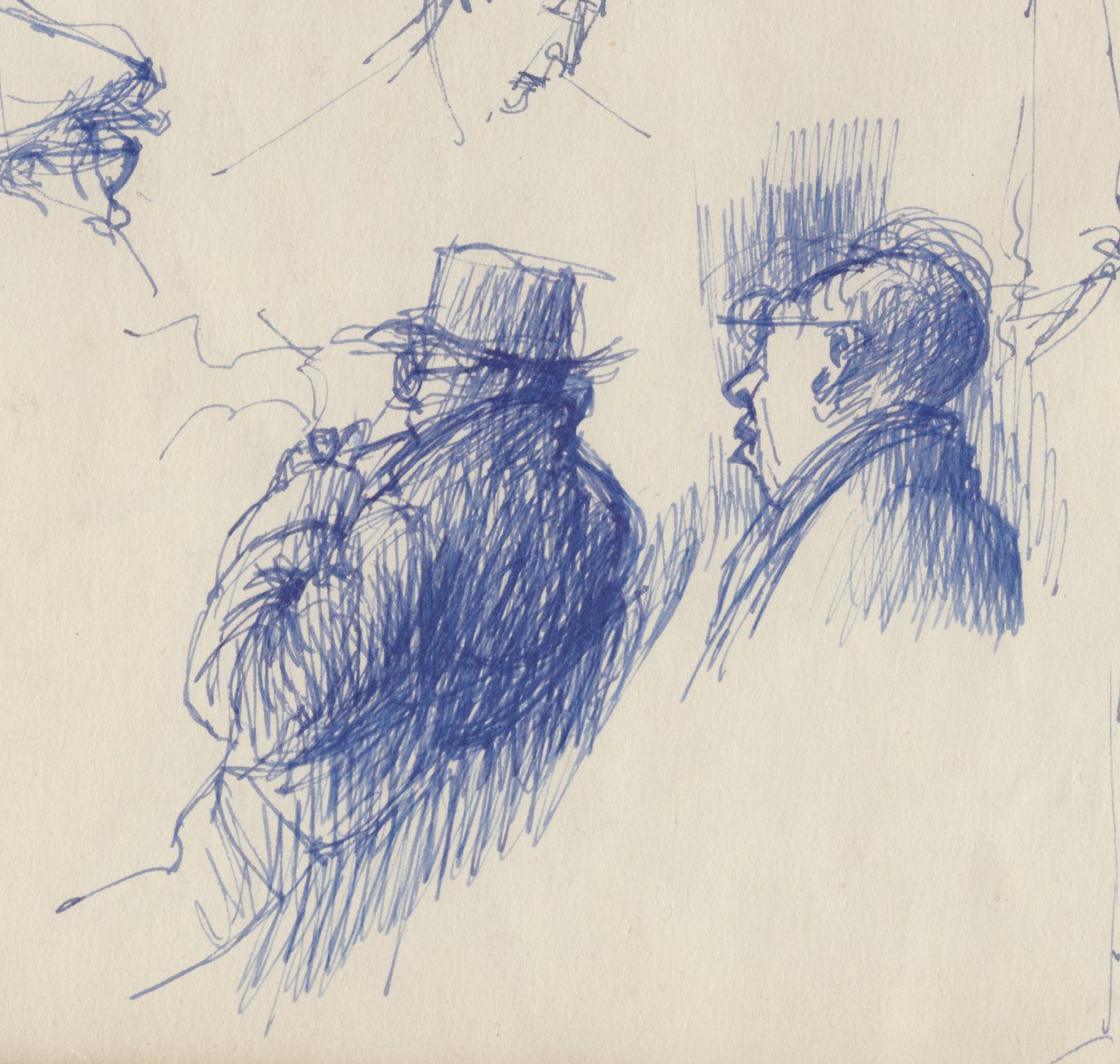 Studies, Men in Hats, c.1950 by Shirley Markham