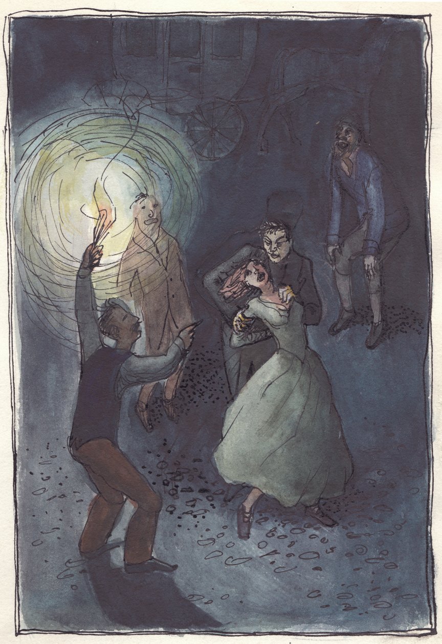 Woman being abducted by Shirley Markham