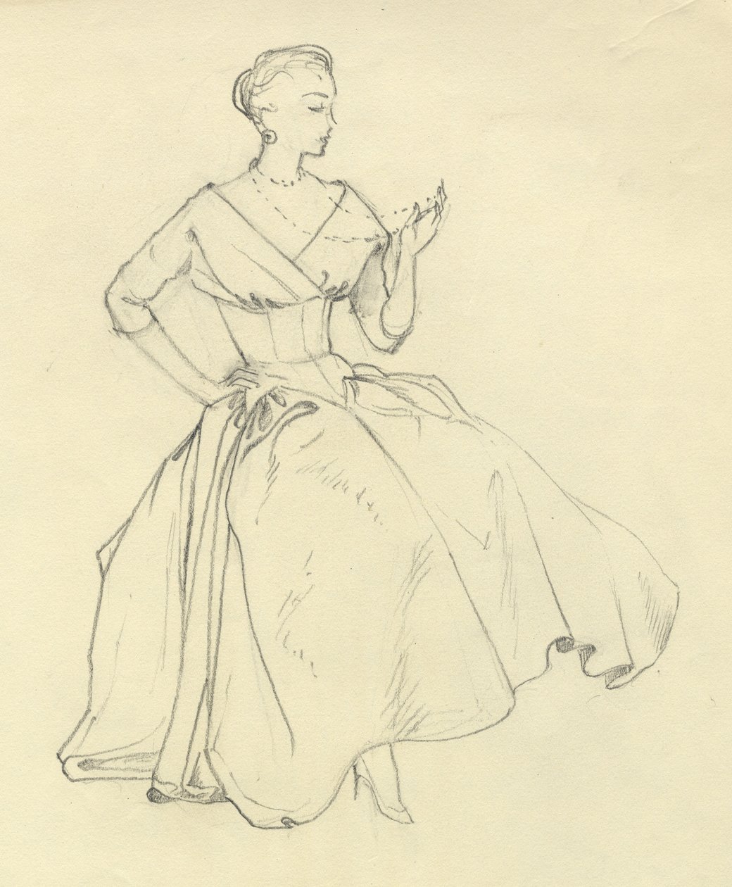 Woman with necklace by Shirley Markham