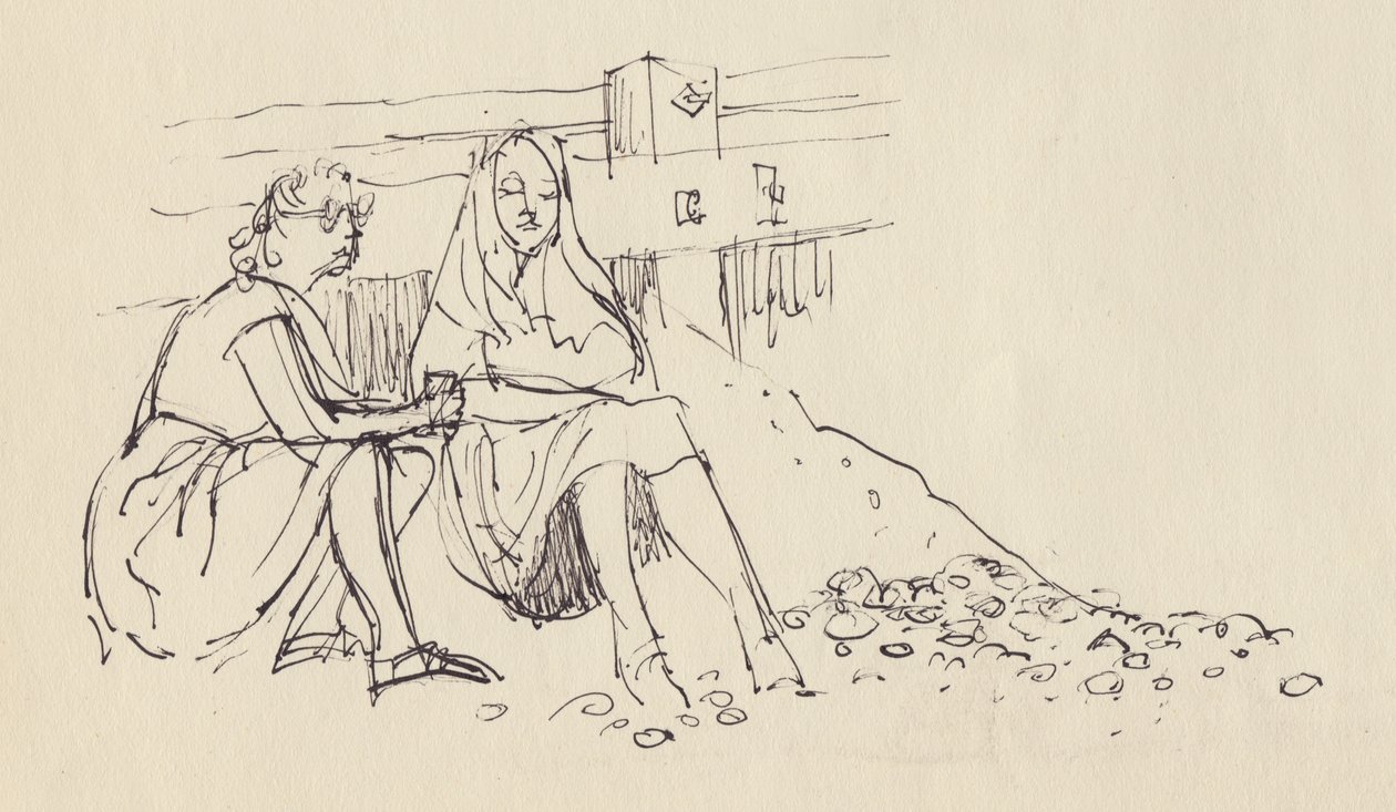 Women on the Beach, South Coast of England by Shirley Markham
