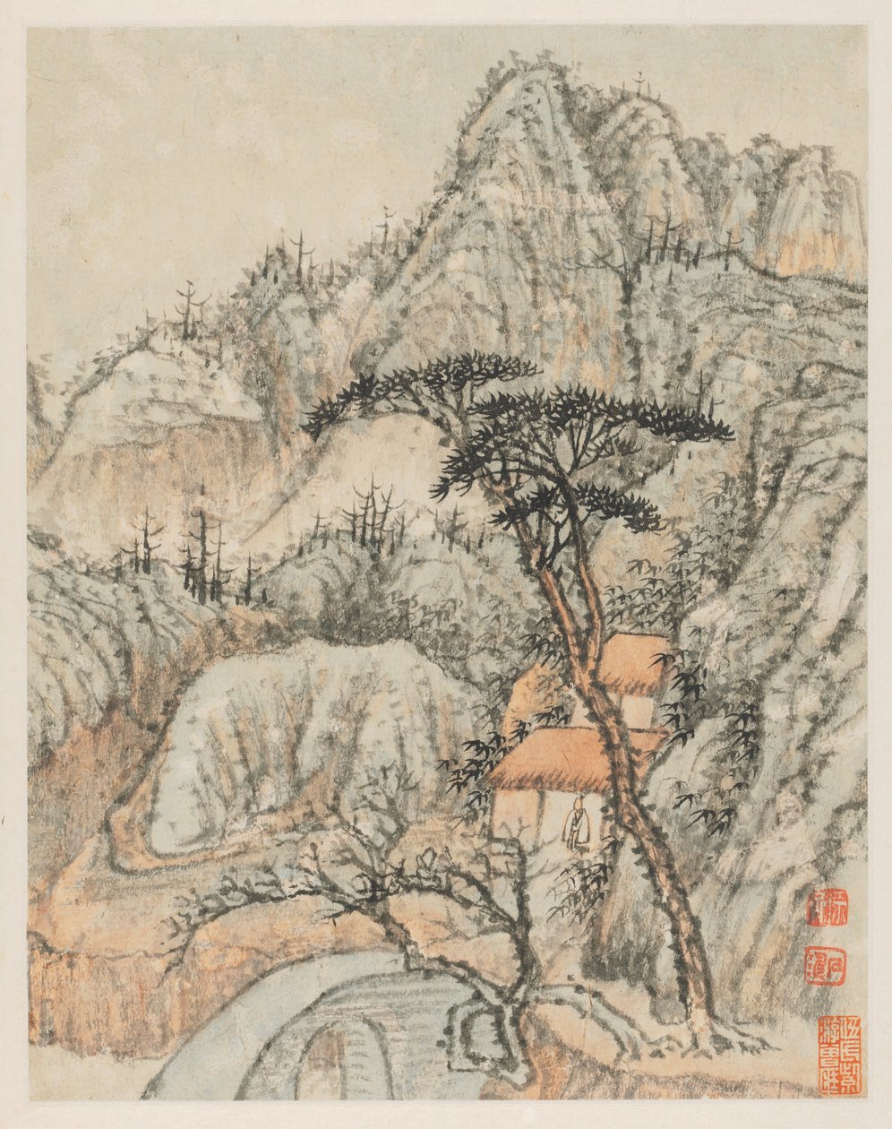 Reminiscences of Qinhuai River by Shitao