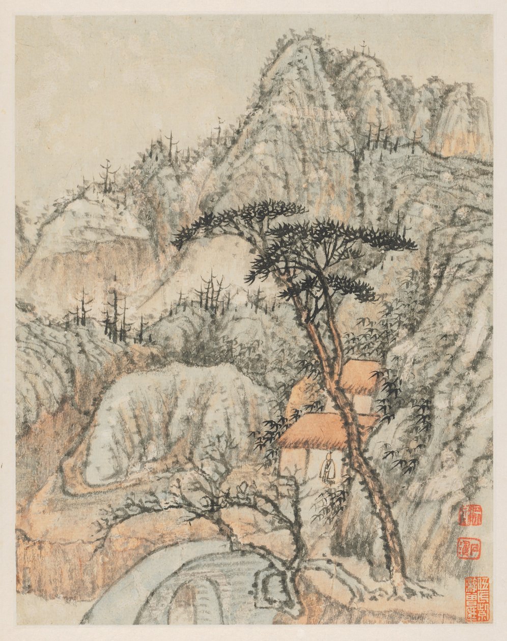 Reminiscences of Qinhuai River by Shitao