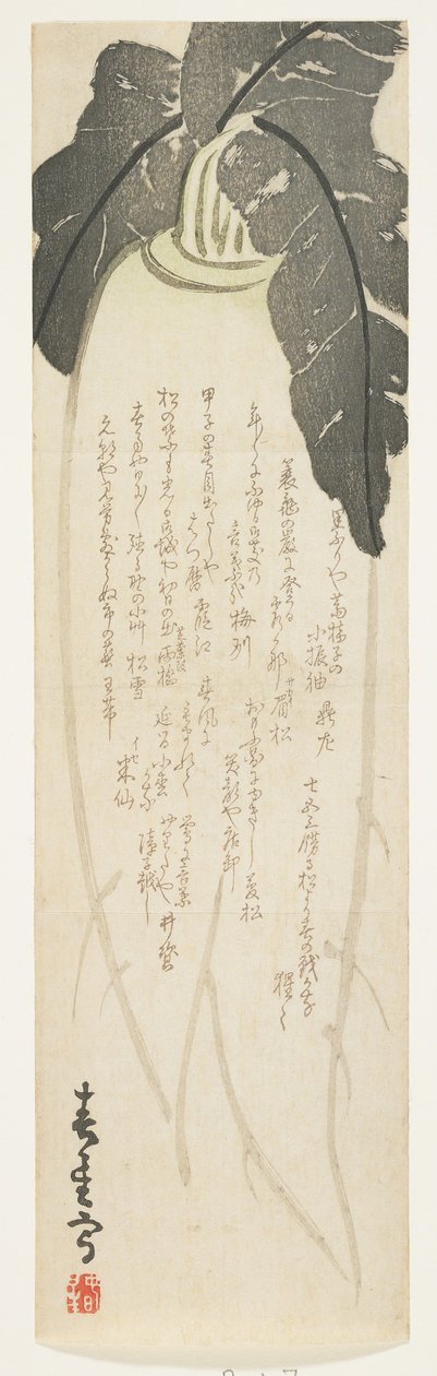Daikon Radish, January 1864 by Shunsei