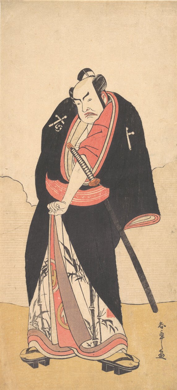 Kabuki Actor Nakamura Sukegoro II as Kaminari Shokuro by Shunsho