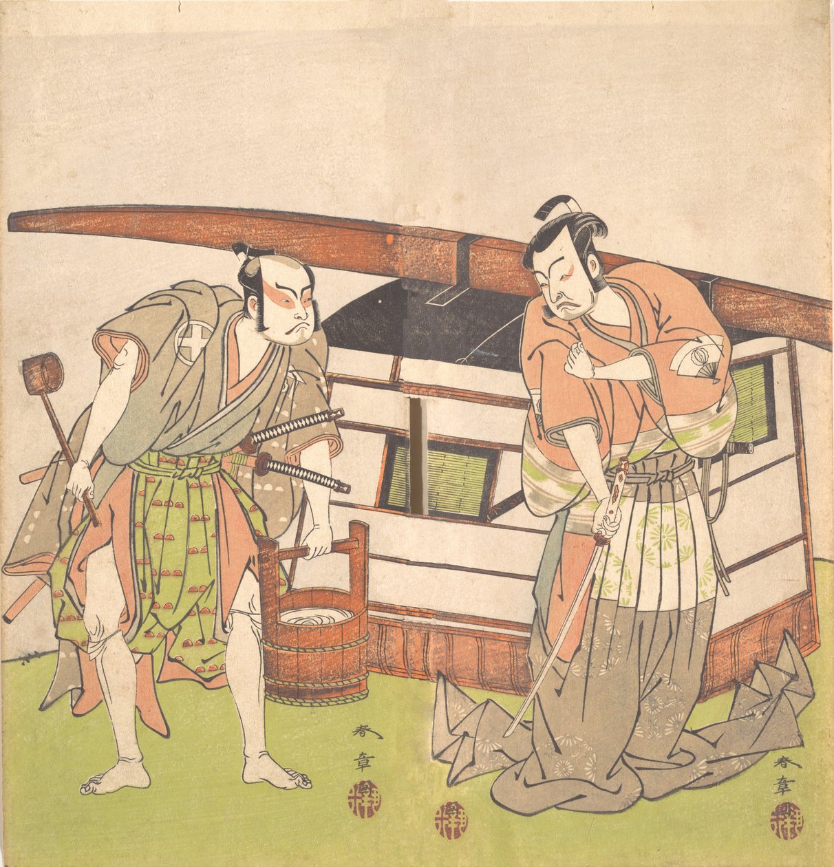 The Actor Otani Hiroji III and the Actor Onoe Kikugoro I, ca. 1778 by Shunsho