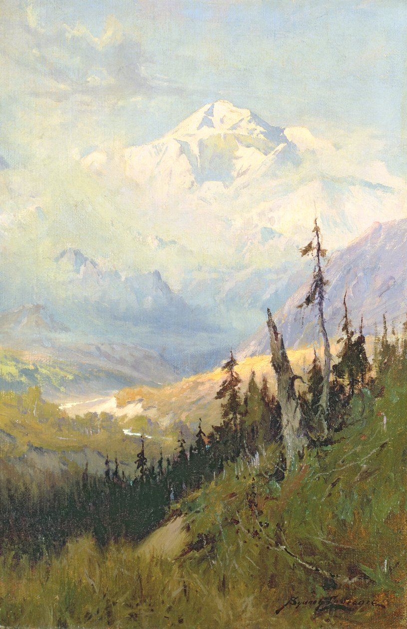 An Autumn Day, Mt. McKinley by Sidney Laurence