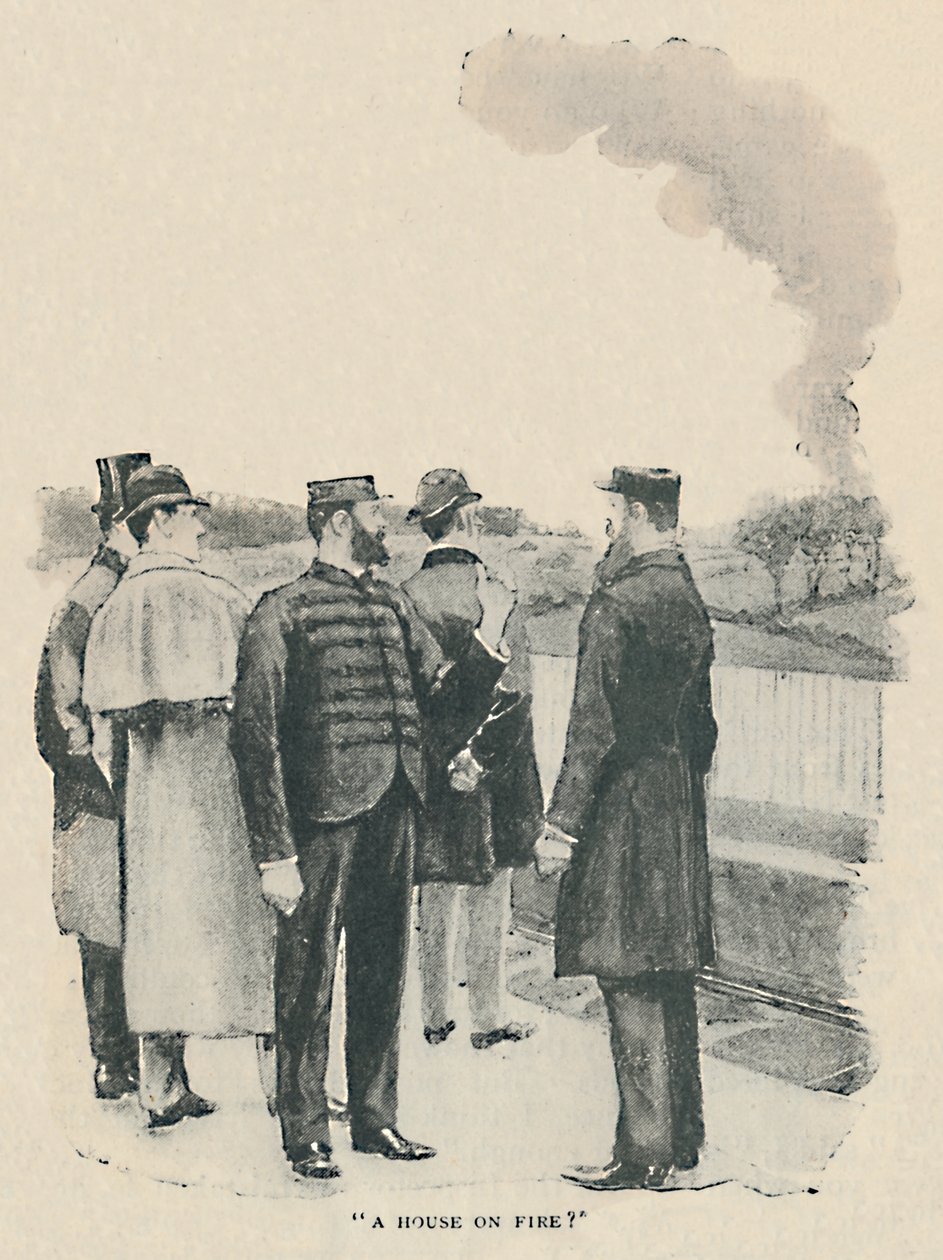 A House On Fire by Sidney Paget