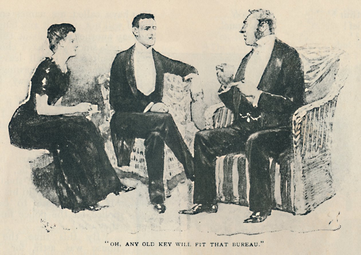 Oh, Any Old Key Will Fit That Bureau by Sidney Paget