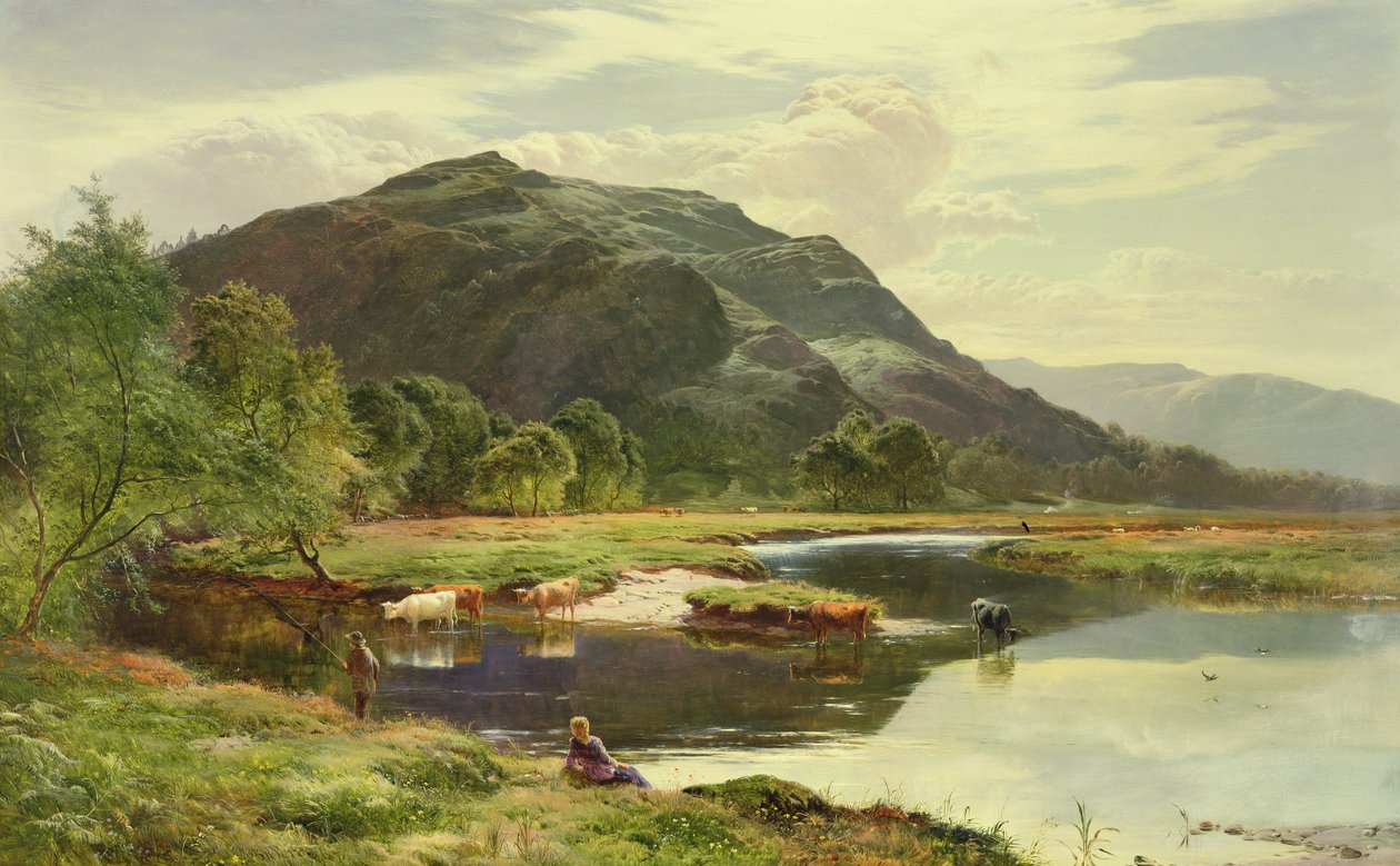 Highland Loch Scene by Sidney Richard Percy