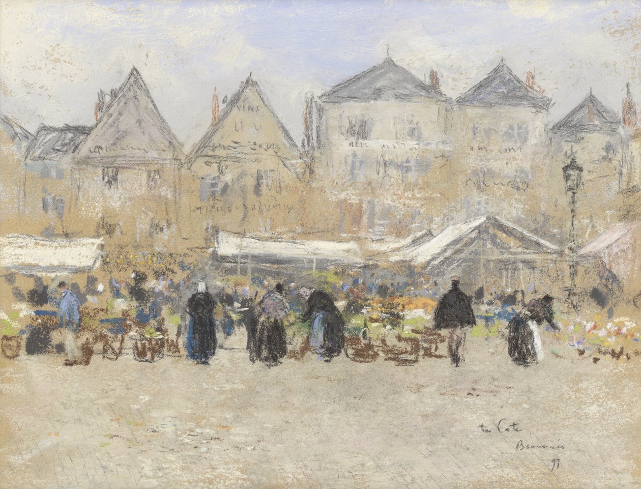 Market in Beauvais by Siebe Johannes ten Cate