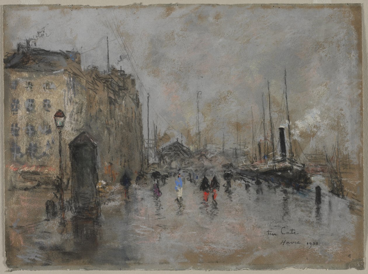 The Grand Quai of Le Havre, 1901 by Siebe Johannes ten Cate