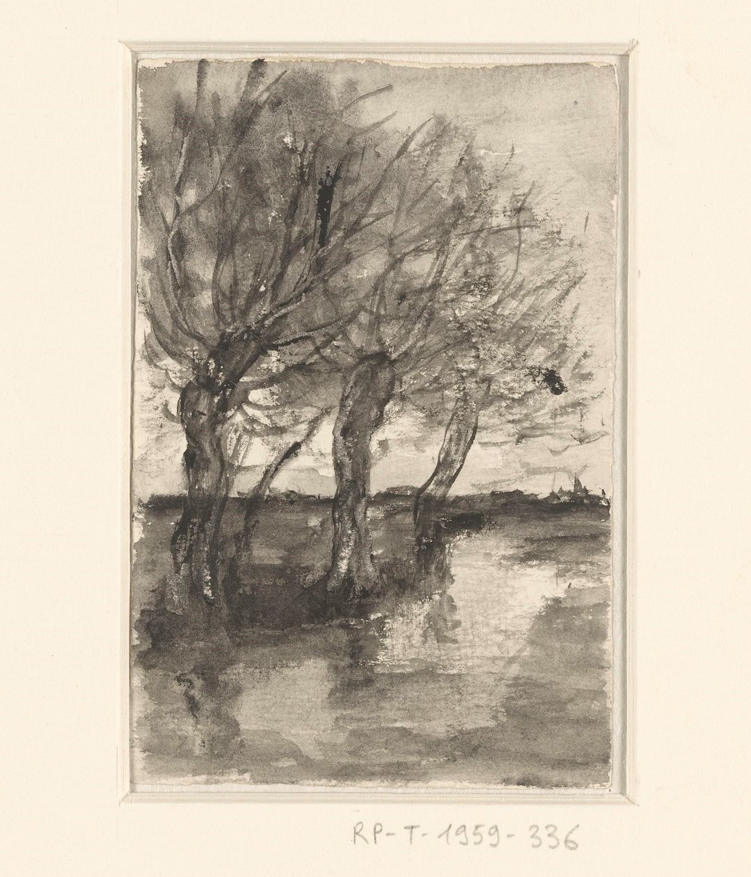 Trees Along a Ditch by Sientje Mesdag van Houten