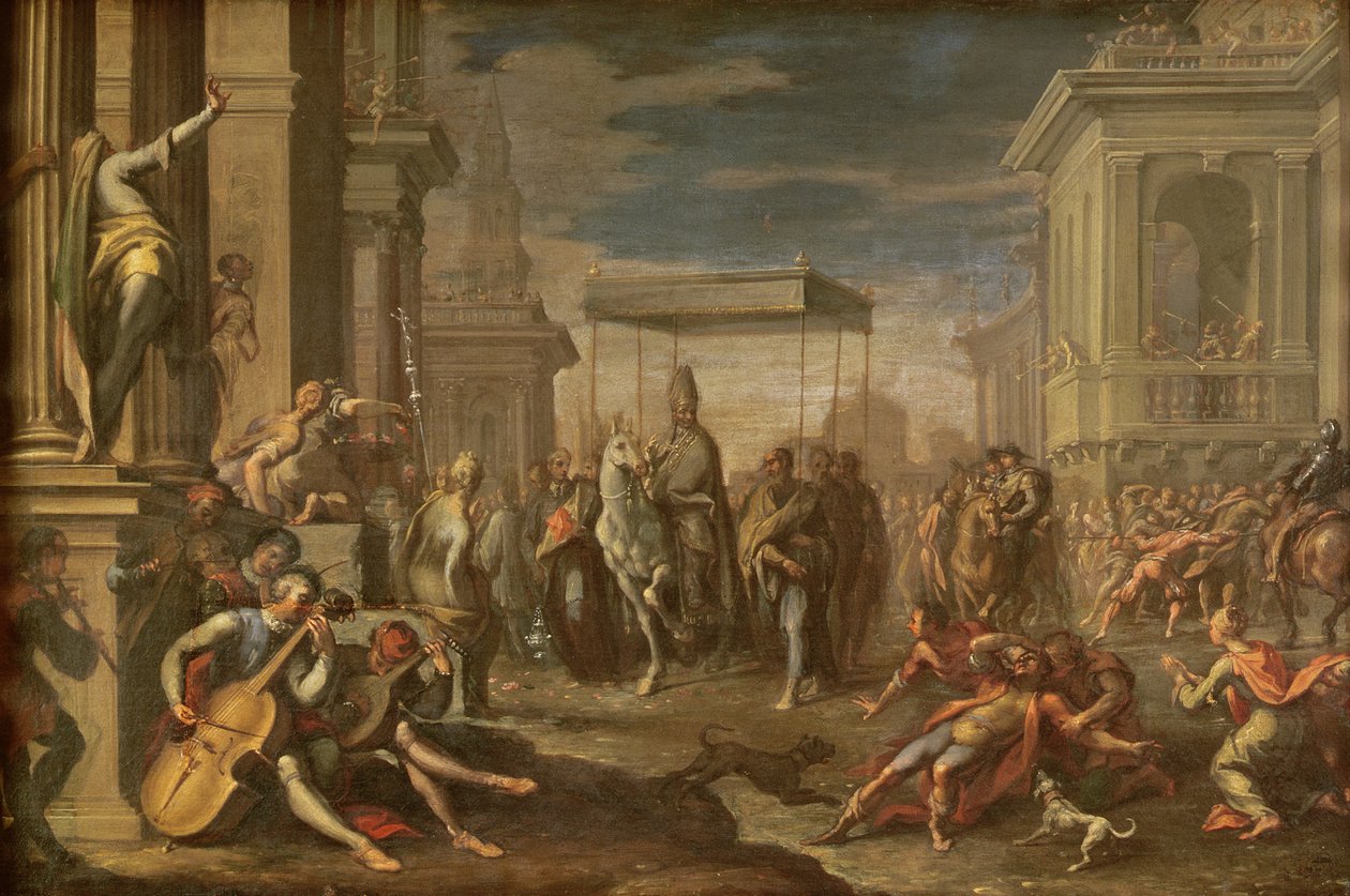 The Miracle of St. Ambrose by Sigismondo Caula