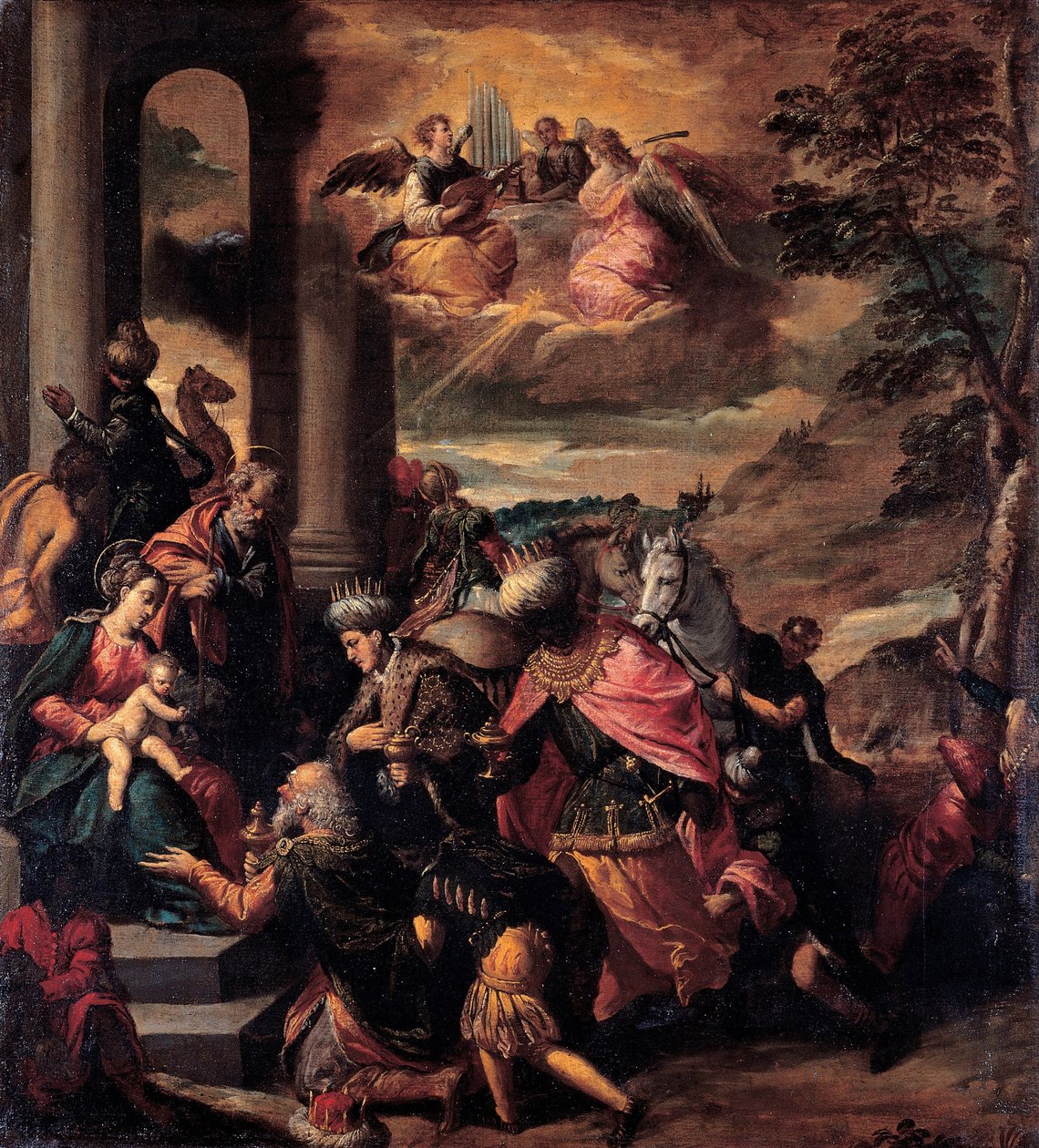 The Adoration of the Magi, 1580 by Sigismondo Scarsellino