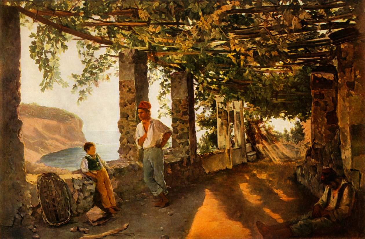 A Terrace by the Sea-shore by Sil