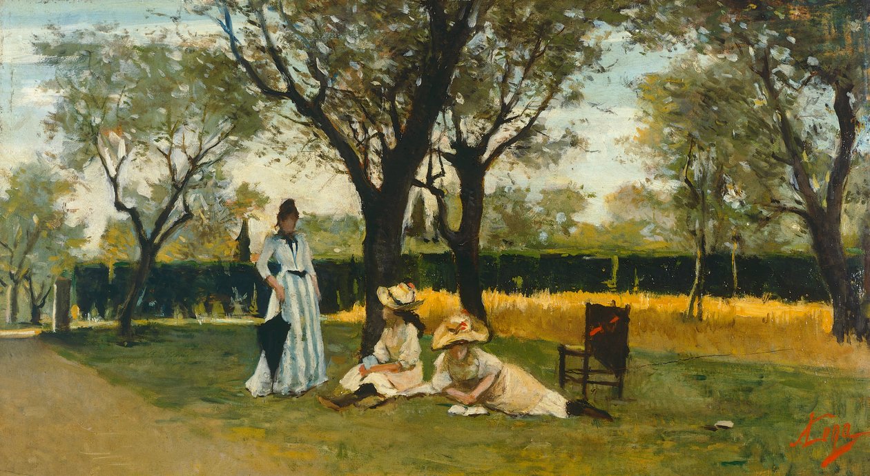 At villa of Poggio Piano by Silvestro Lega