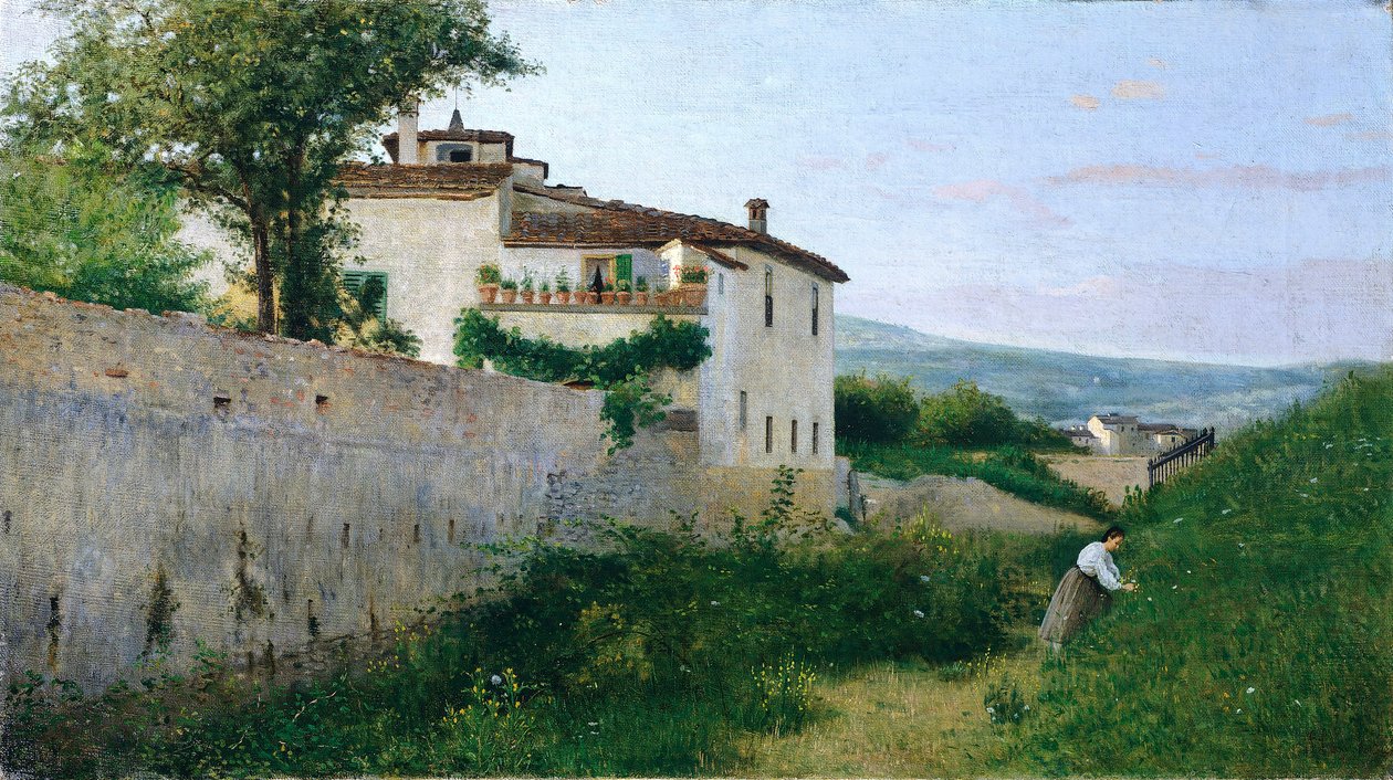 View of Piagentina by Silvestro Lega