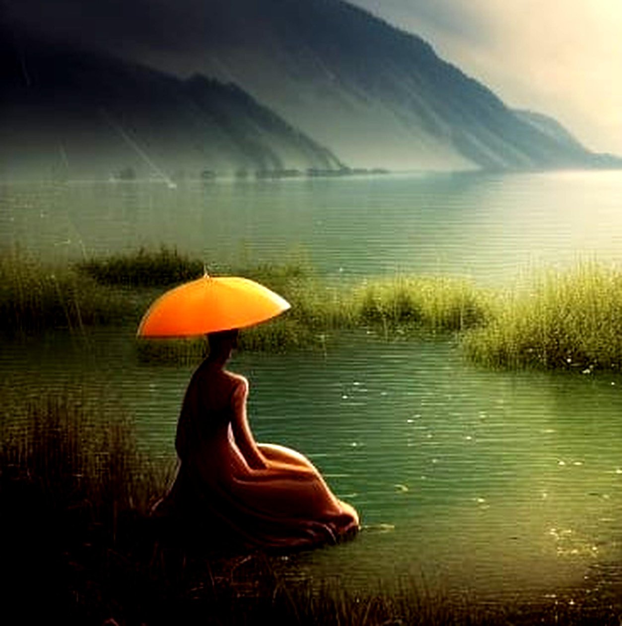 Silence in the Gentle Rain by Silvia Martini