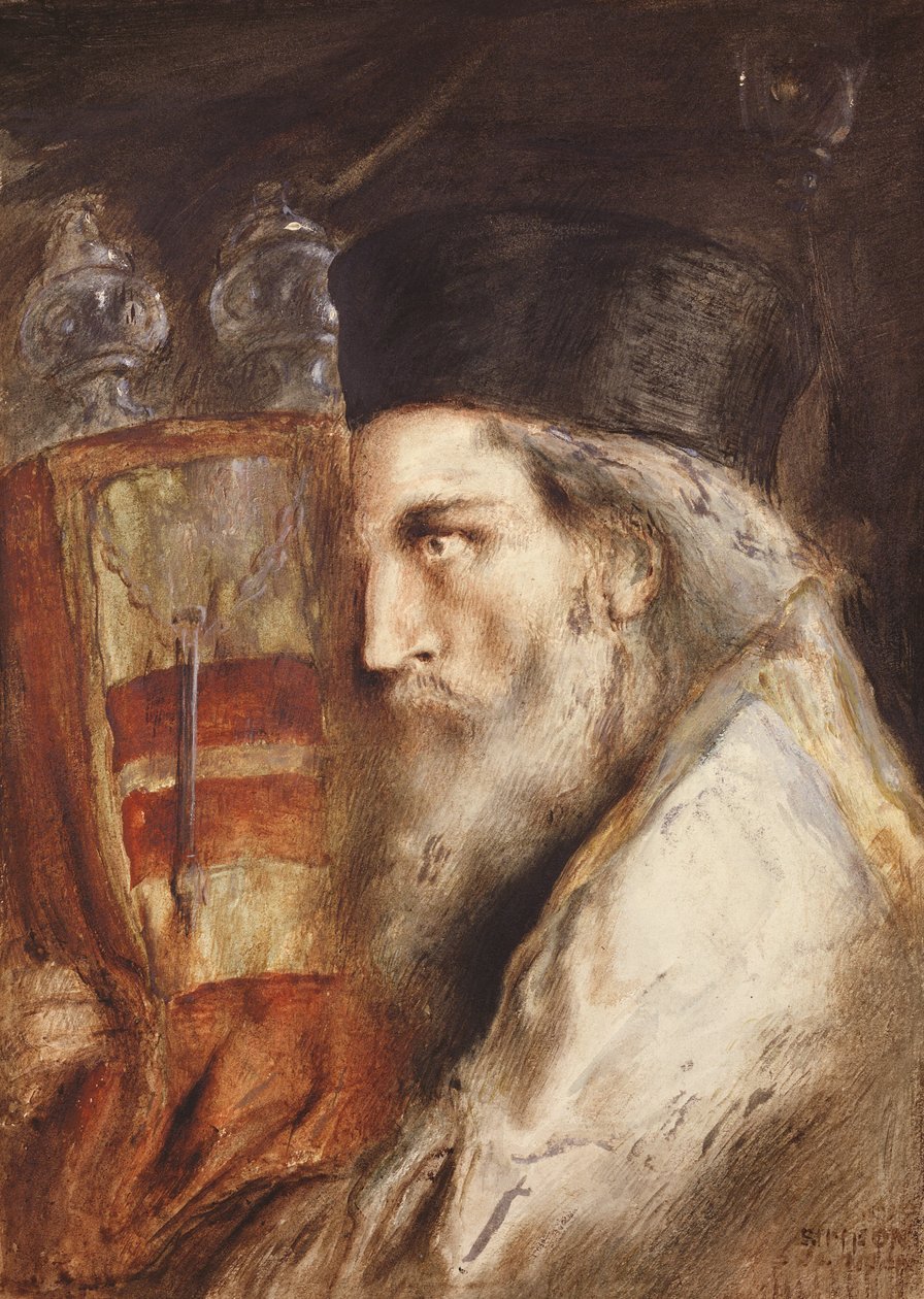 Rabbi Carrying the Torah by Simeon Solomon
