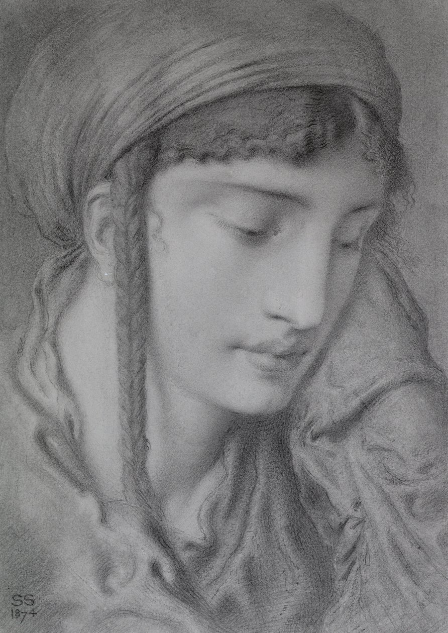A Hebrew girl by Simeon Solomon