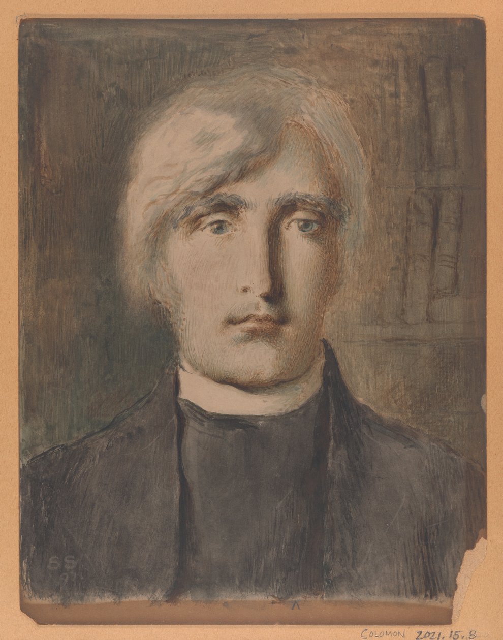 Portrait of a Cleric by Simeon Solomon