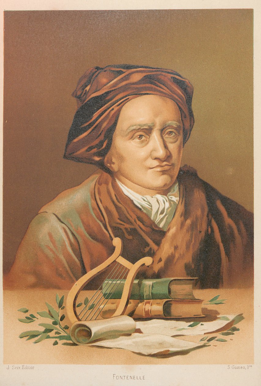 Portrait of Bernard le Bovier de Fontenelle by Simón Gómez