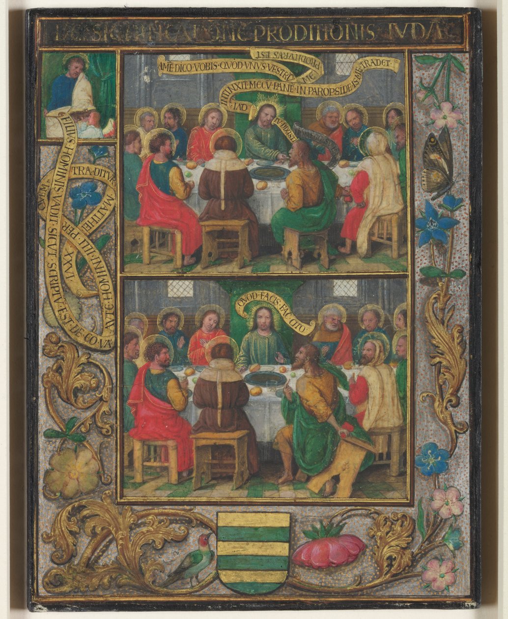 Single Leaf with Scenes from the Last Supper by Simon Bening