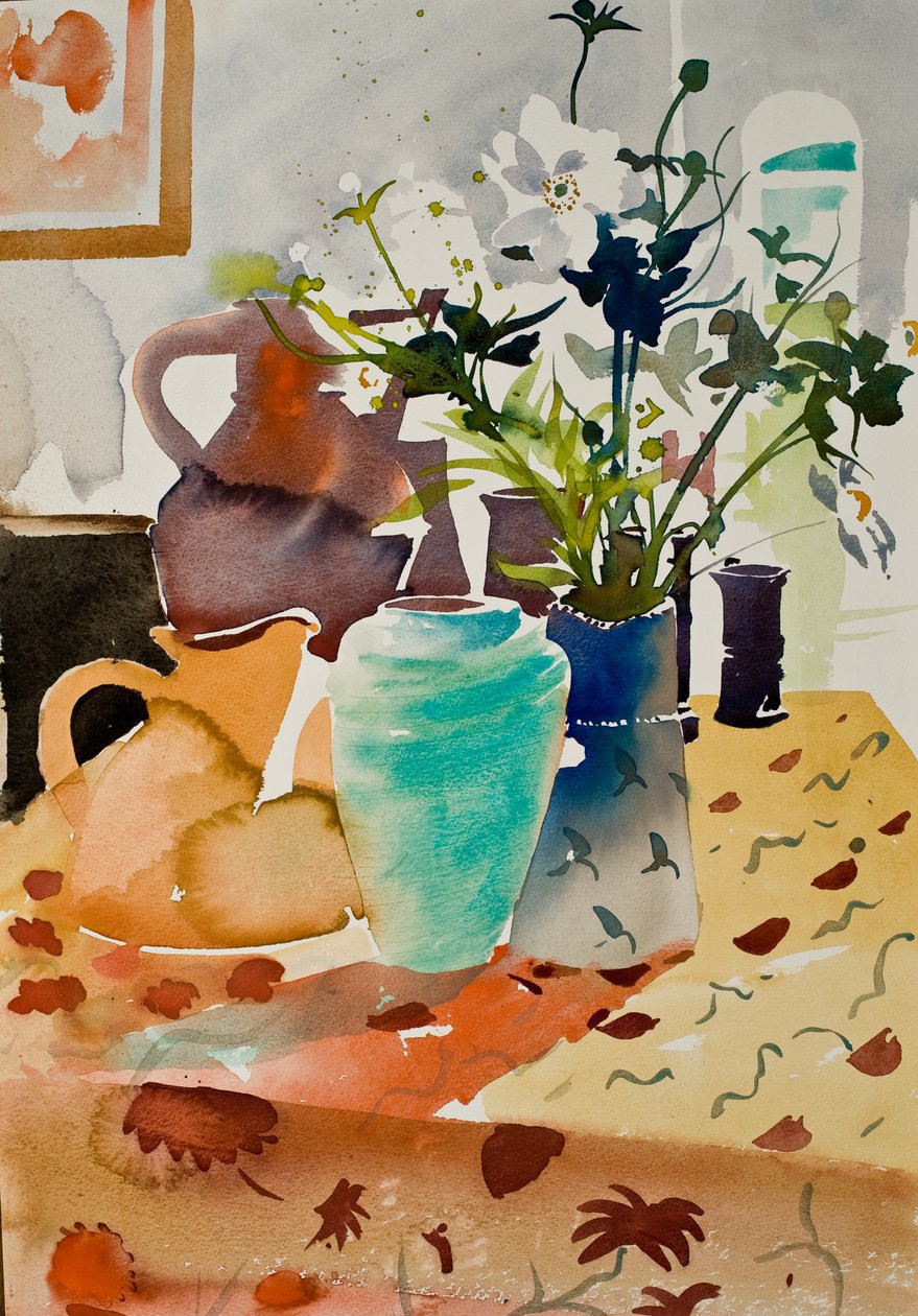 Japanese Anemones, 2015 by Simon Fletcher