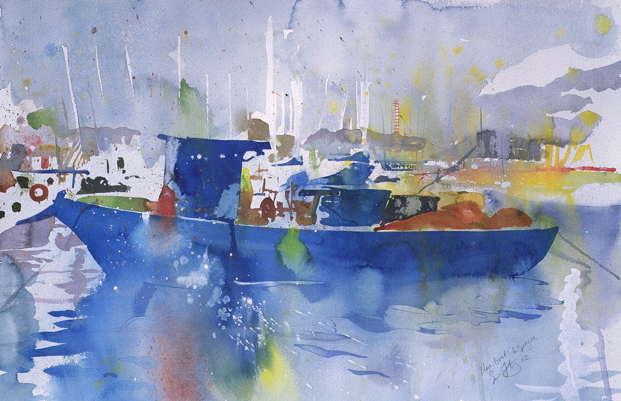Blue Boat La Spezia, Italy, 2002 by Simon Fletcher