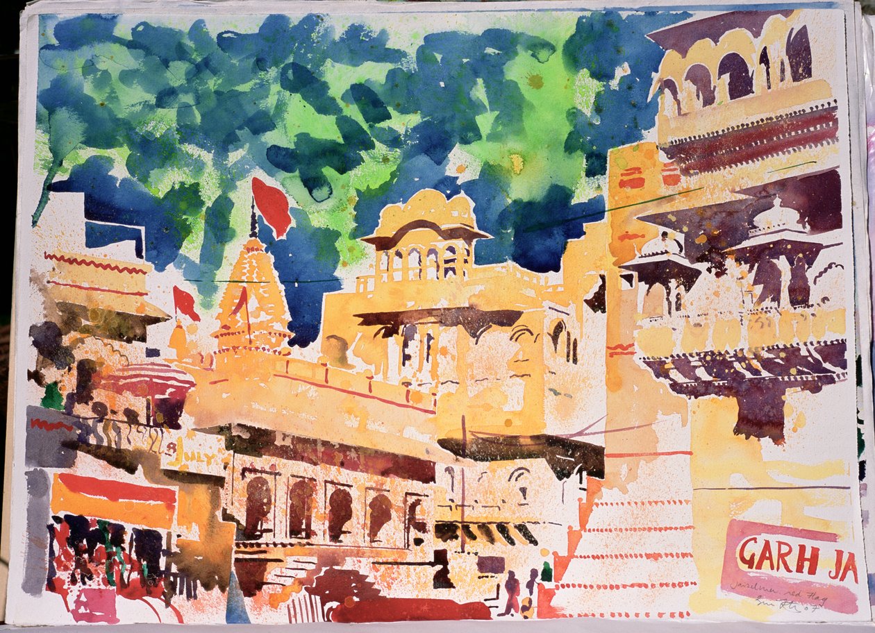 Jaiselmer Red Flag, 2007 by Simon Fletcher