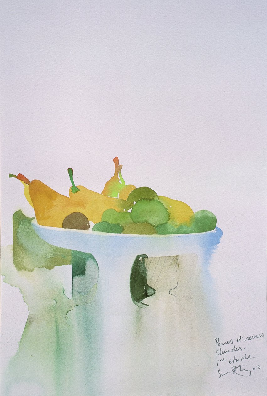 Pear, Reine Claudes I, 2002 by Simon Fletcher