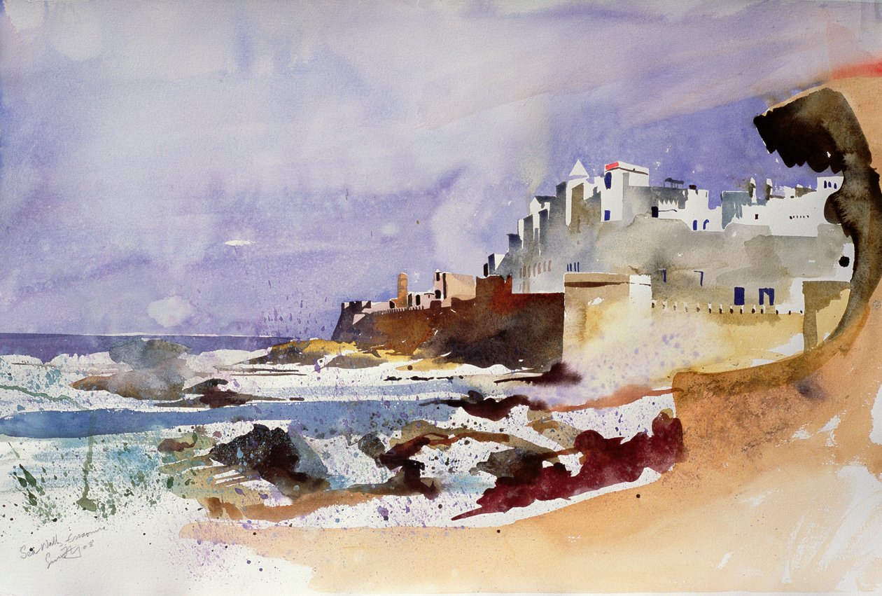 Sea Wall, Essaouira by Simon Fletcher