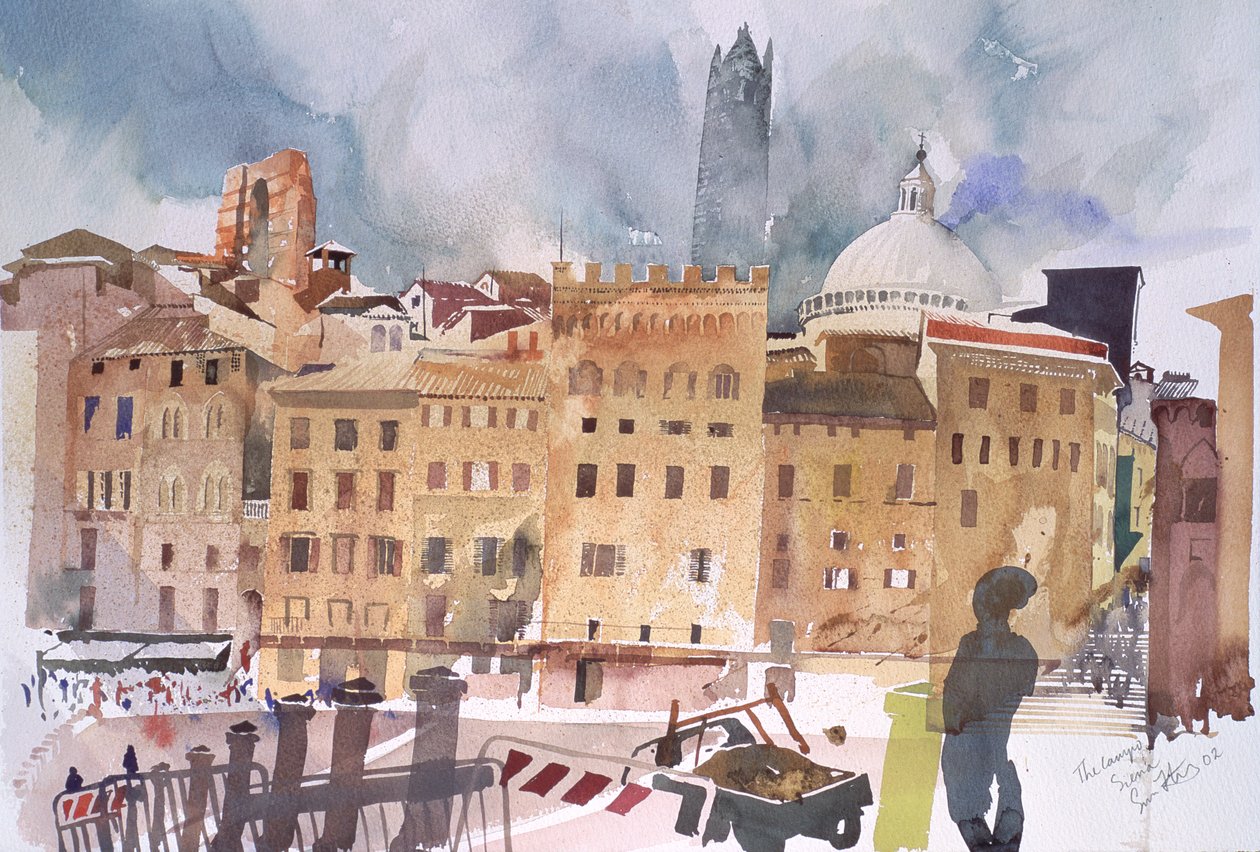 The Campo, Siena, 2002 by Simon Fletcher