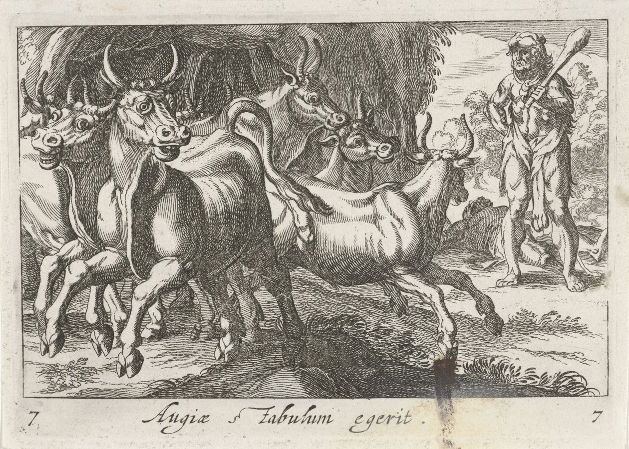 Hercules Tending the Herd of Geryon by Simon Frisius