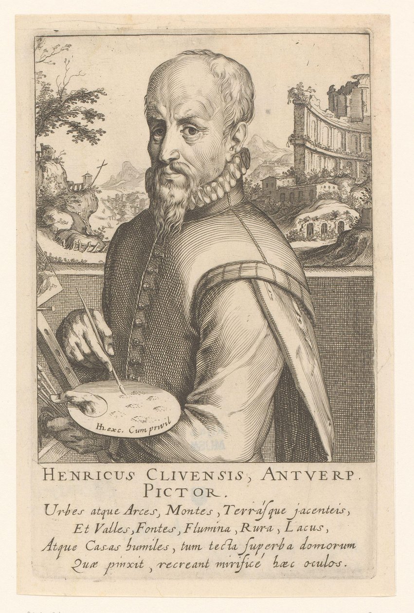 Portrait of Hendrick van Cleef by Simon Frisius