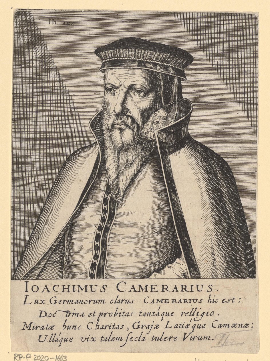 Portrait of Joachim Camerarius I by Simon Frisius