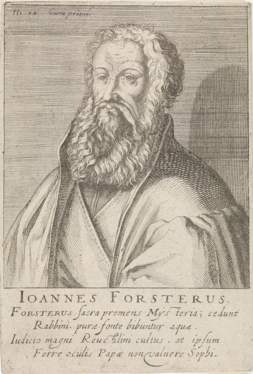 Portrait of Johann Forster by Simon Frisius
