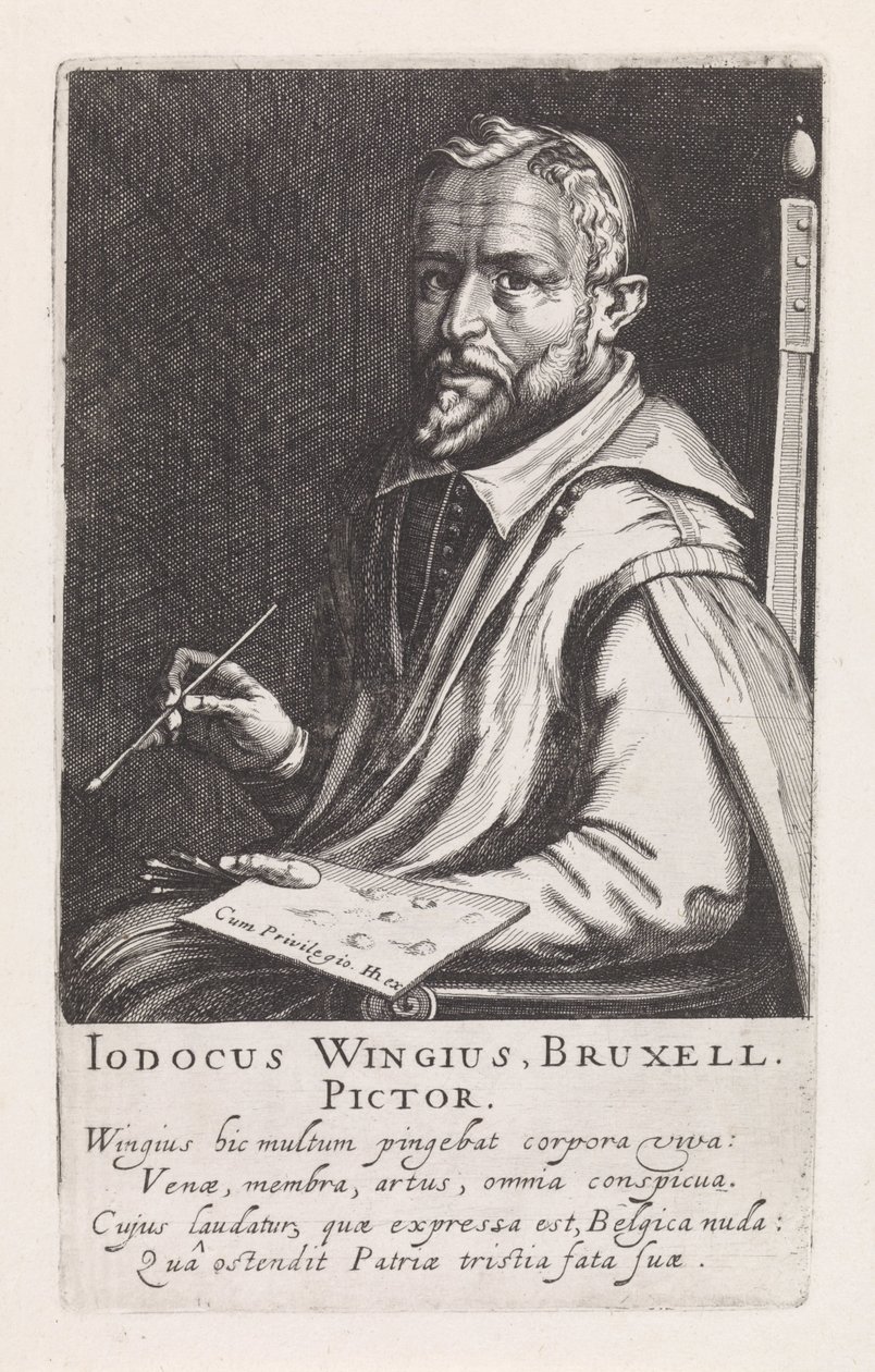 Portrait of Joos Winghe by Simon Frisius