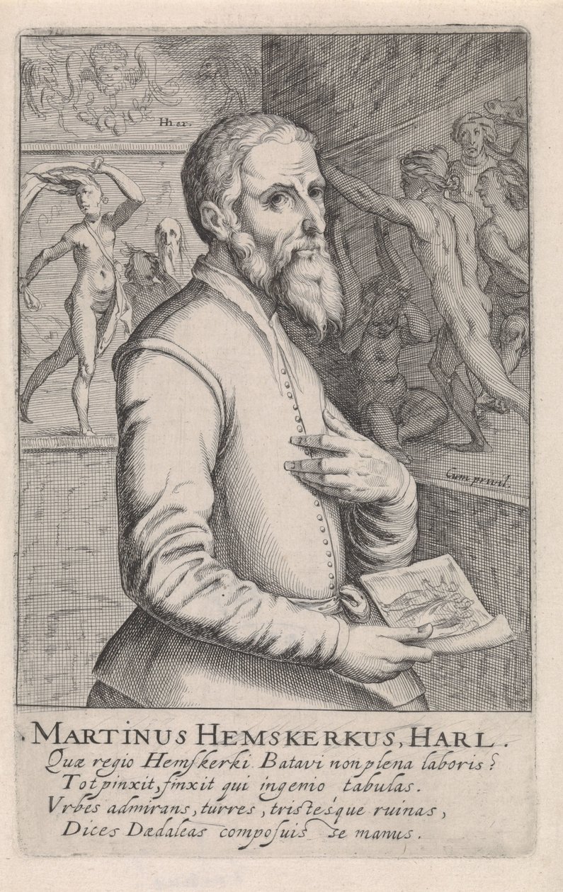 Portrait of Maarten van Heemskerck by Simon Frisius