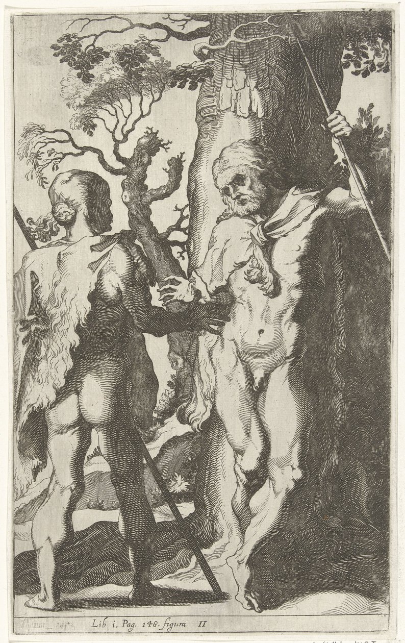 Two Germanic Men by Simon Frisius