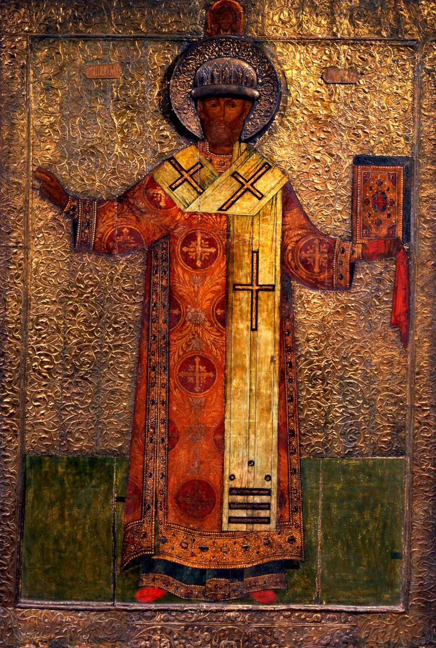 Saint Philip, Metropolitan of Moscow, 1653 by Simon Fyodorovich Ushakov