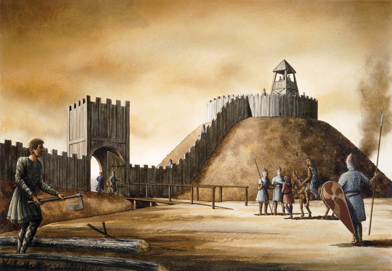 Pickering Castle, 11th century by Simon Hayfield