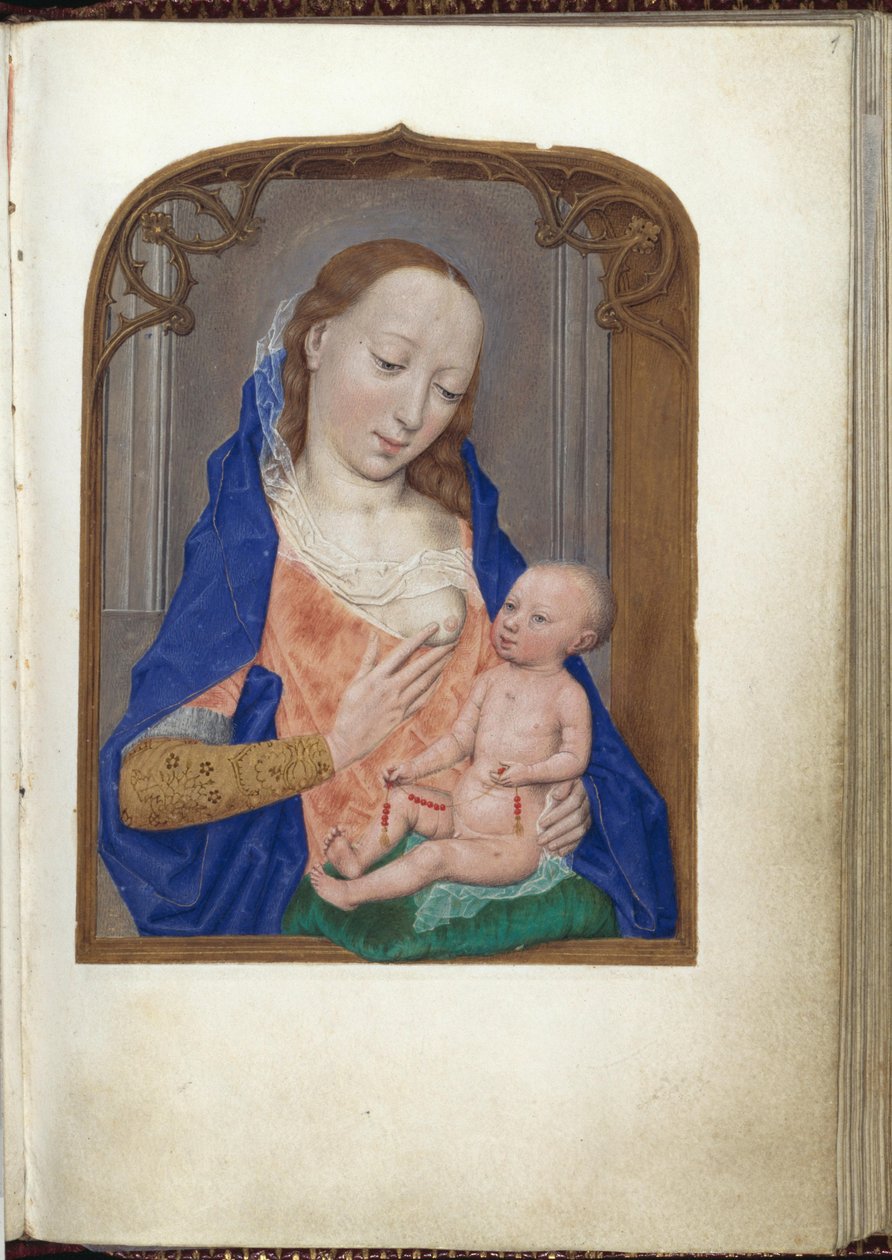 Bust of the Madonna in Gothic Frame by Simon Marmion