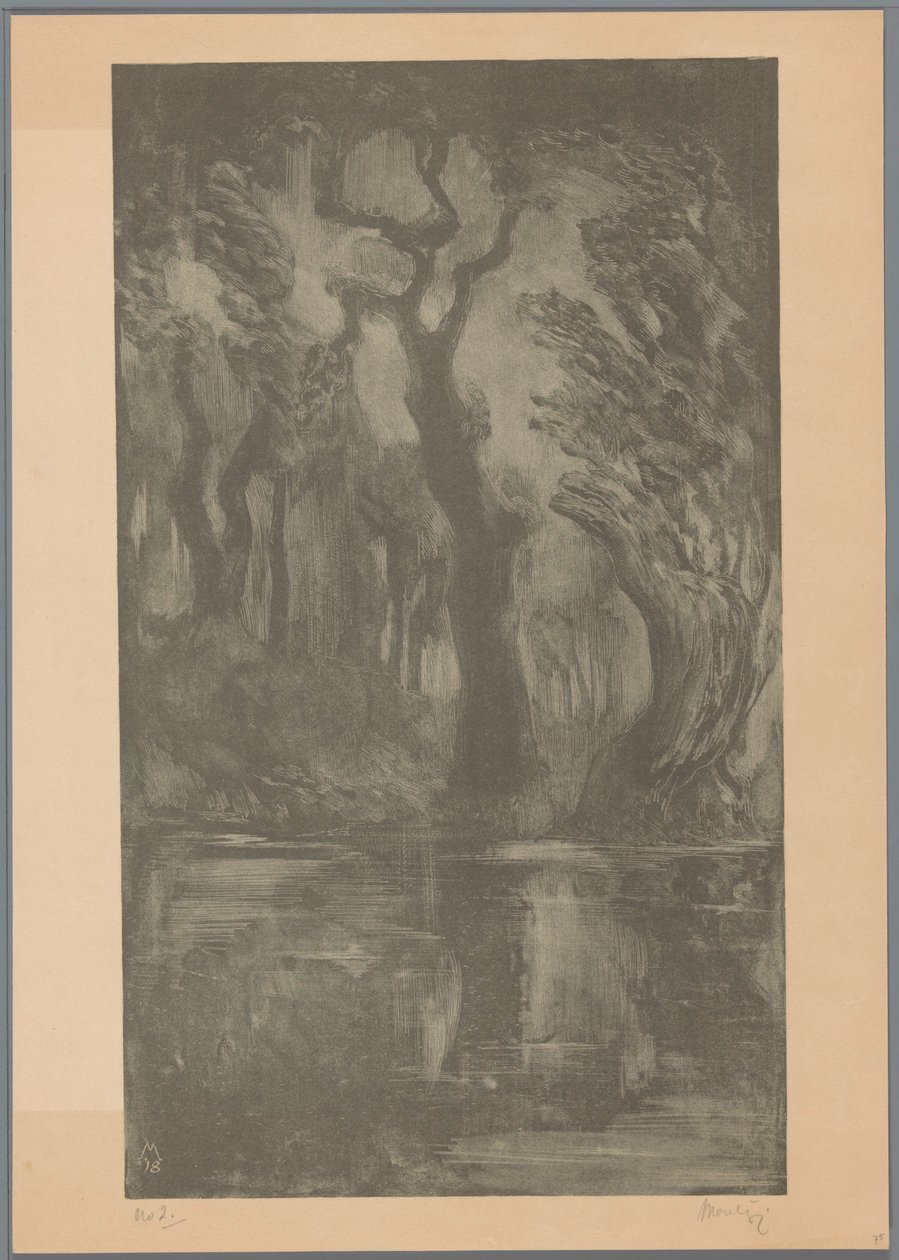 Water in Forest by Simon Moulijn (signed by artist)