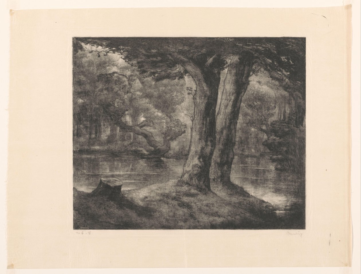 Water in a Forest by Simon Moulijn (signed by artist)