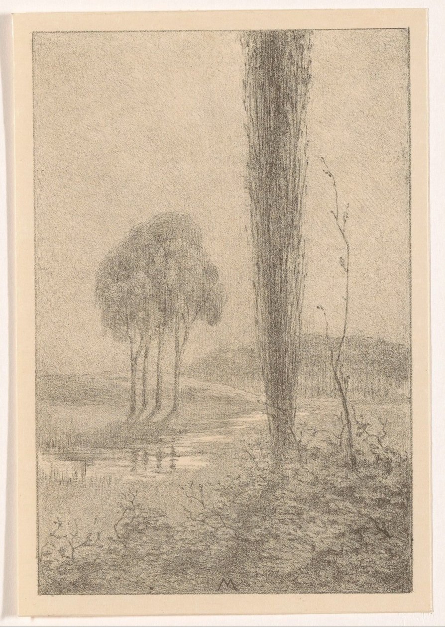Landscape with Trees and Stream by Simon Moulijn