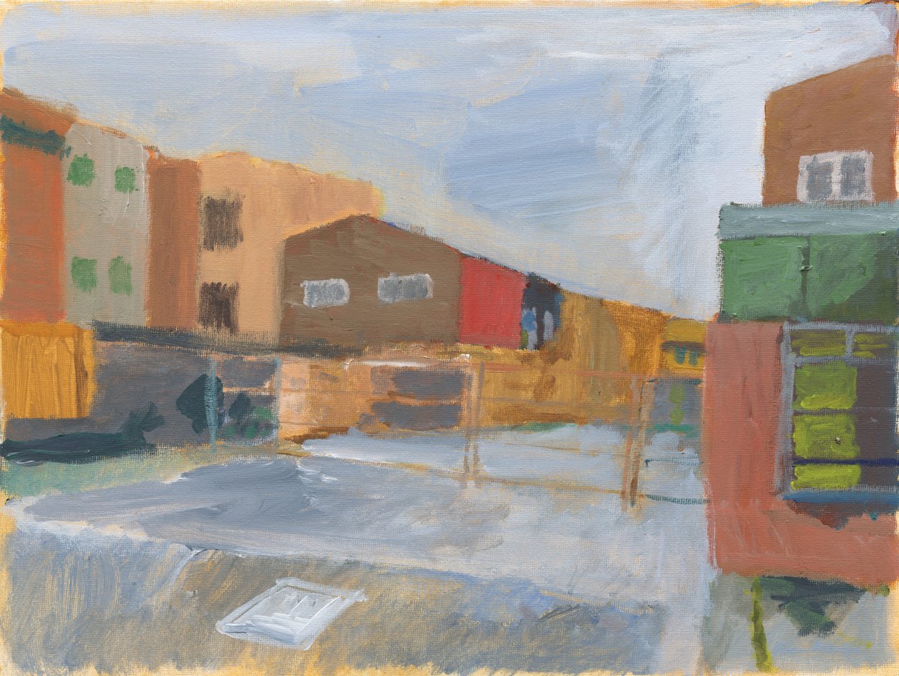 Forecourt and Buildings, 2025 by Simon Neville