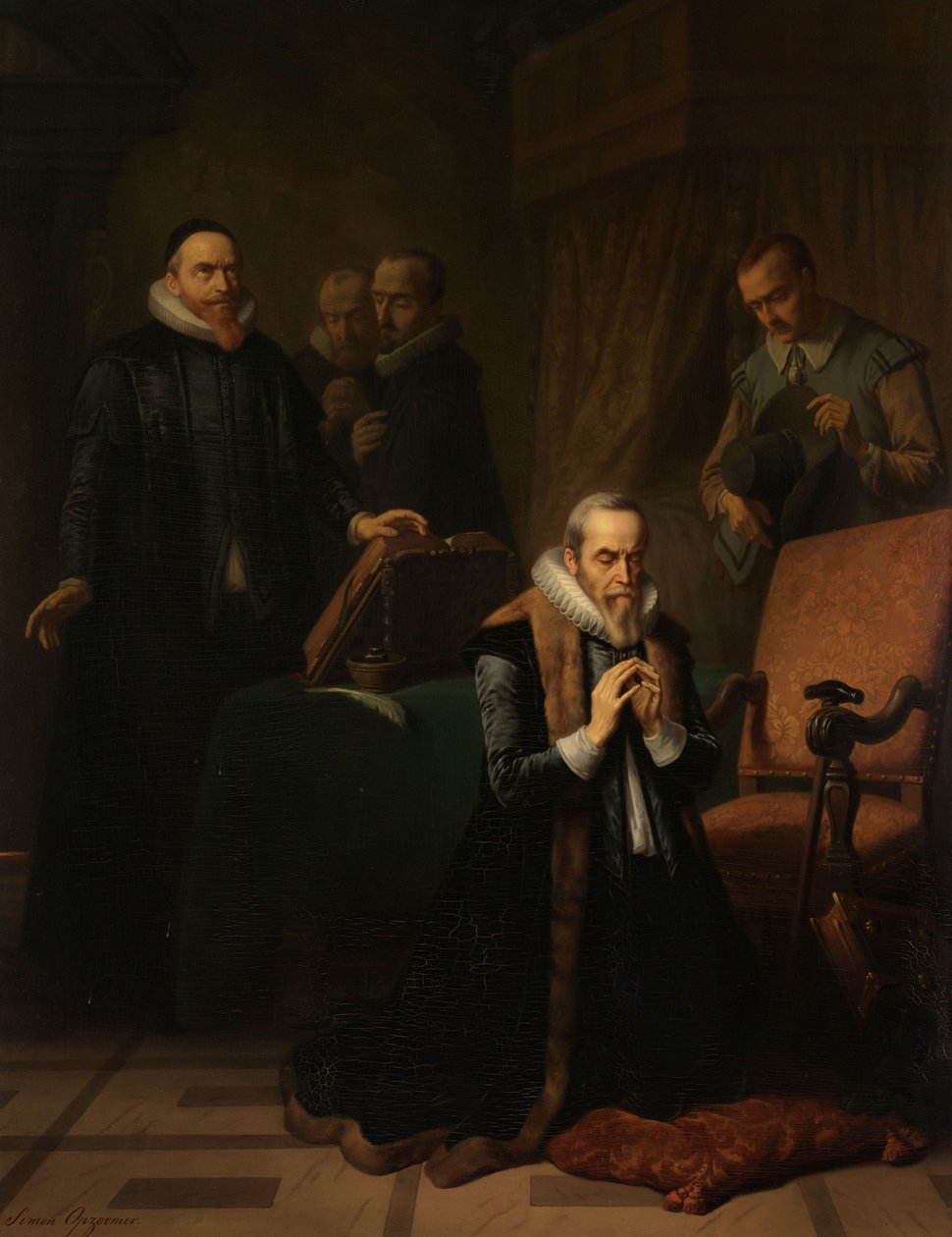 The Last Prayer of Johan van Oldenbarnevelt by Simon Opzoomer