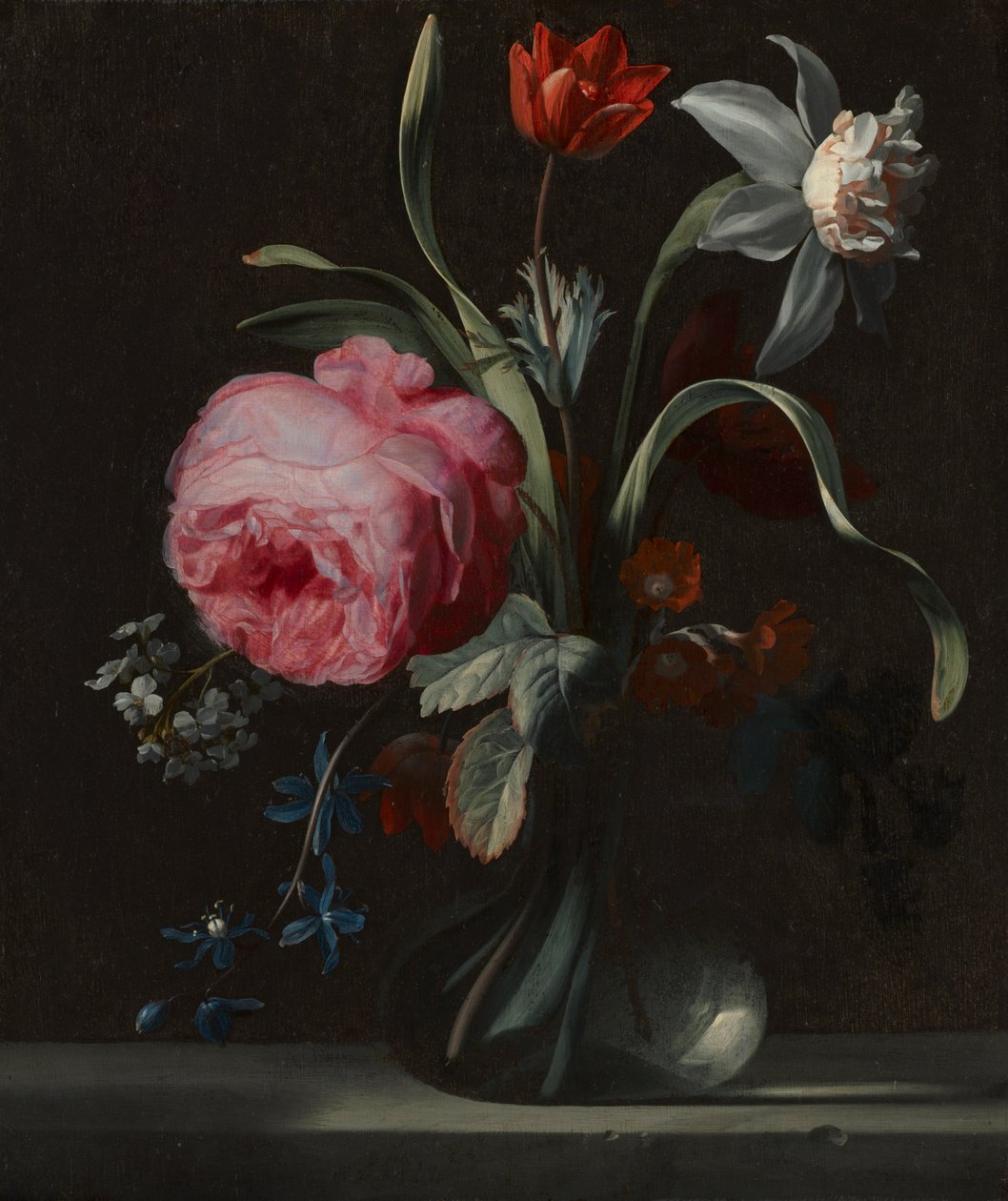 Flowers in a Vase by Simon Peeterz Verelst