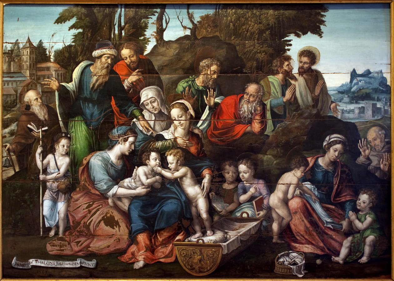 The Holy Parent (detail) by Simon de Châlons